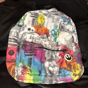 Star Wars rainbow droid backpack